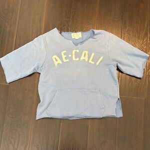 American Eagle Outfitters Light Blue AE: CALI Sweatshirt
